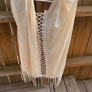 XL kimono fringe sheer